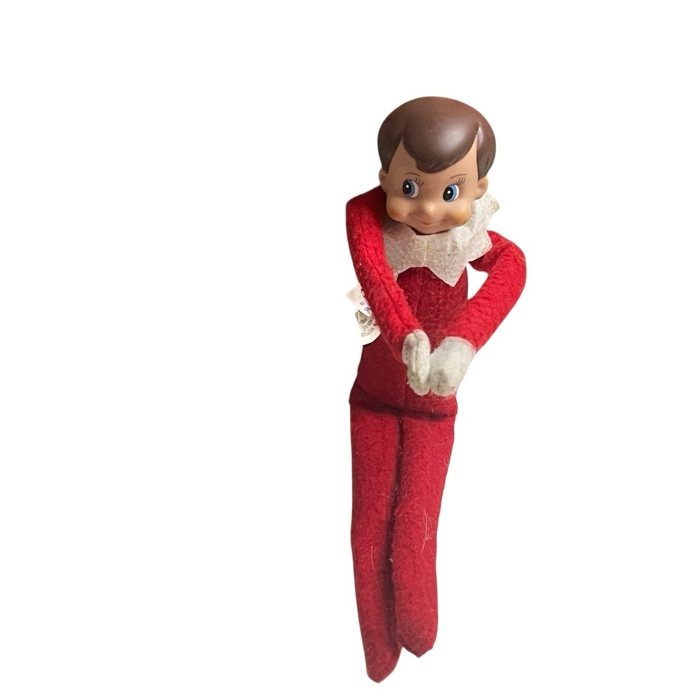 Vintage Christmas Red Elf Doll